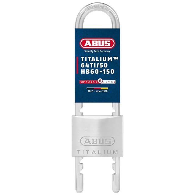 ABUS Titalium padlock with extendable long shackle