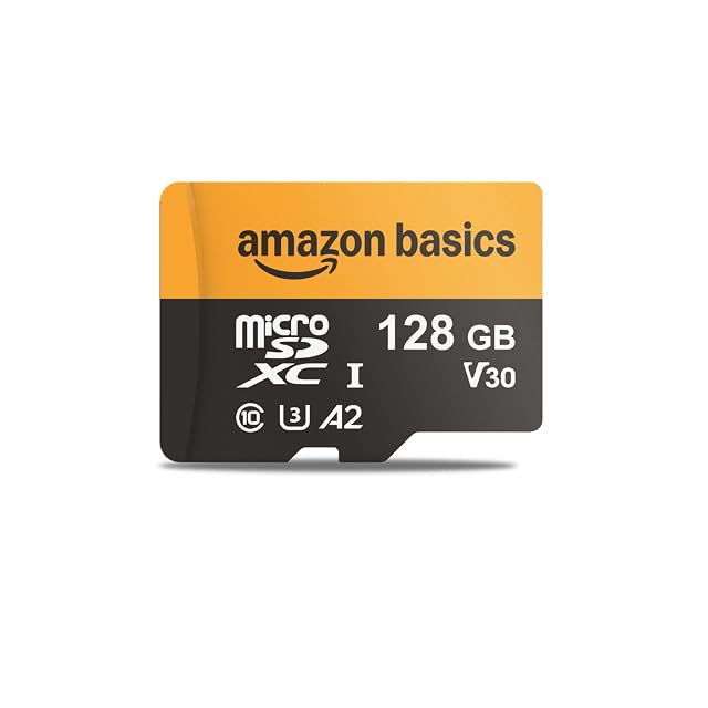 Amazon Basics 128 GB microSDXC card with adapter
