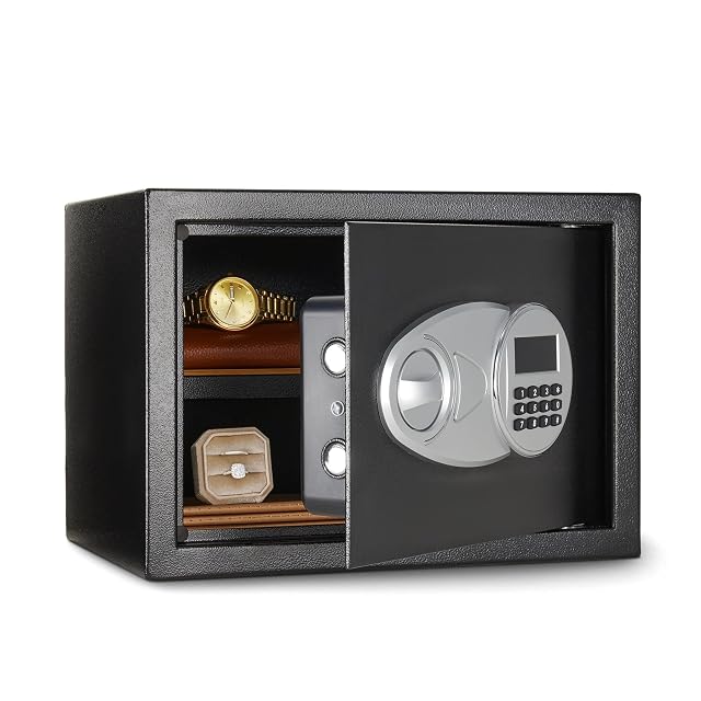 Amazon Basics 14-liter steel home safe