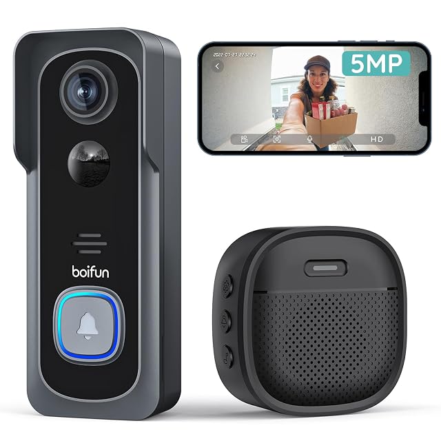 BOIFUN J1X video doorbell with chime
