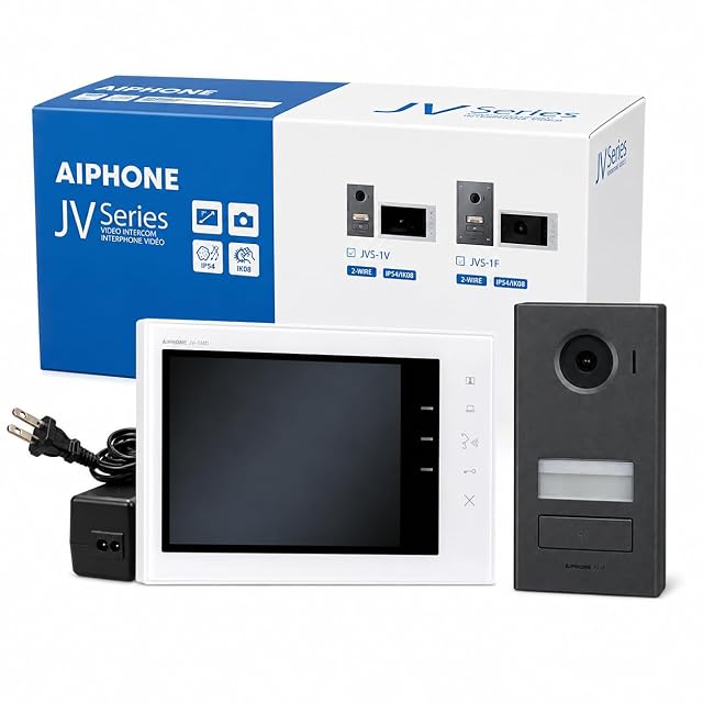 Aiphone JVS-1V video intercom set with 7-inch master station and door station