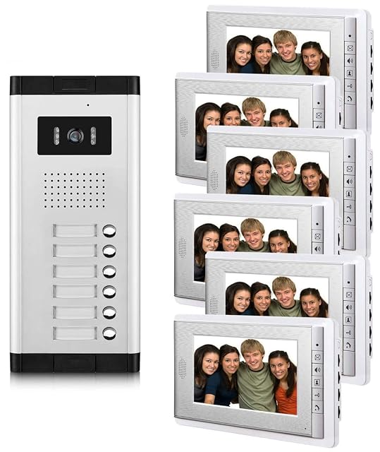 AMOCAM apartment video intercom with six 7-inch indoor monitors
