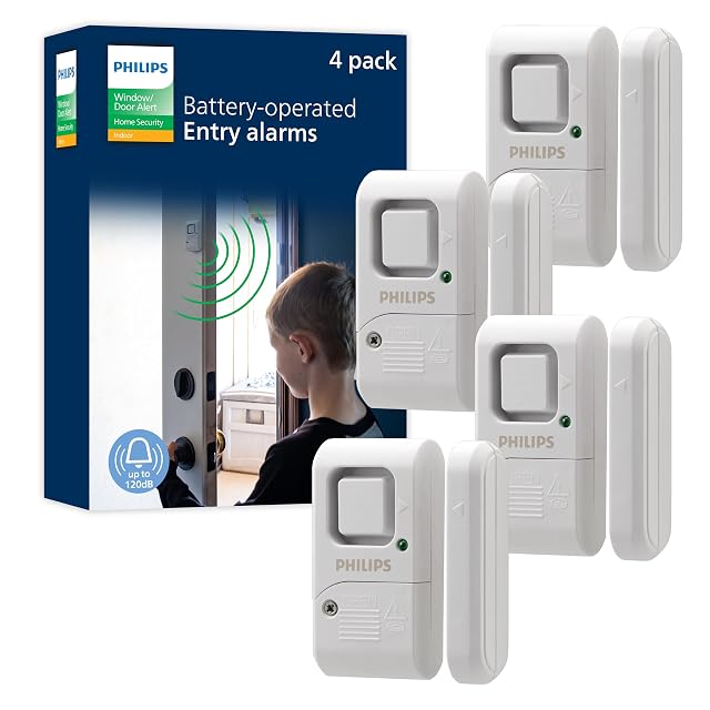Philips window and door alarm with OFF, chime and alarm switch