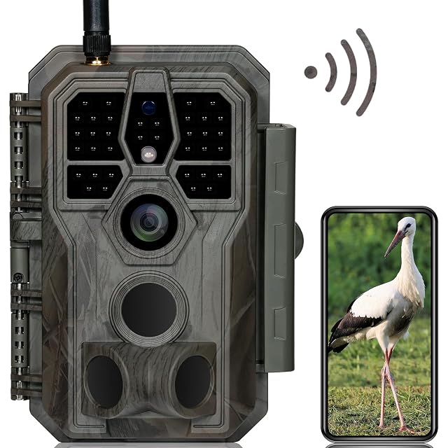GardePro E8 trail camera with external antenna