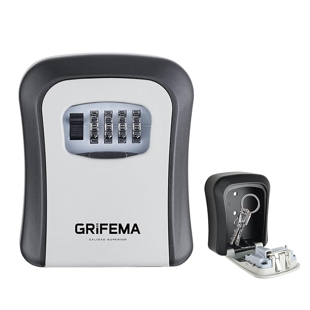 GRIFEMA wall-mounted key safe with combination dials