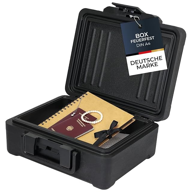 HMF A4 fireproof document box