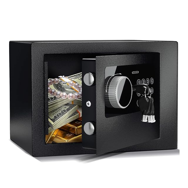 CDC DIGI small digital safe with a keypad and override key cover