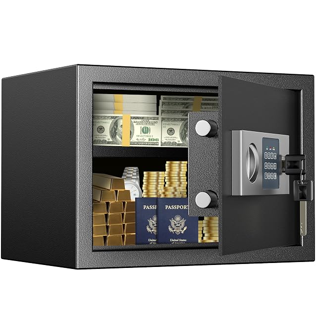Locksworth 0.6 cubic foot digital safe with keypad and removable shelf