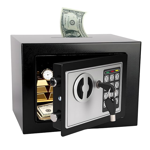MAESTON small electronic coin bank safe for children