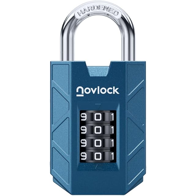 NovLock four-digit combination padlock