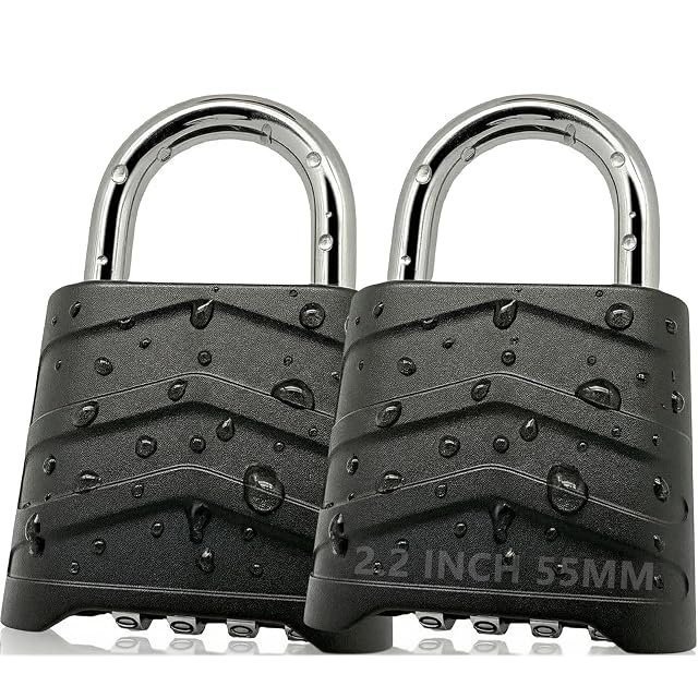 SEPOX large outdoor combination padlock with four big digits