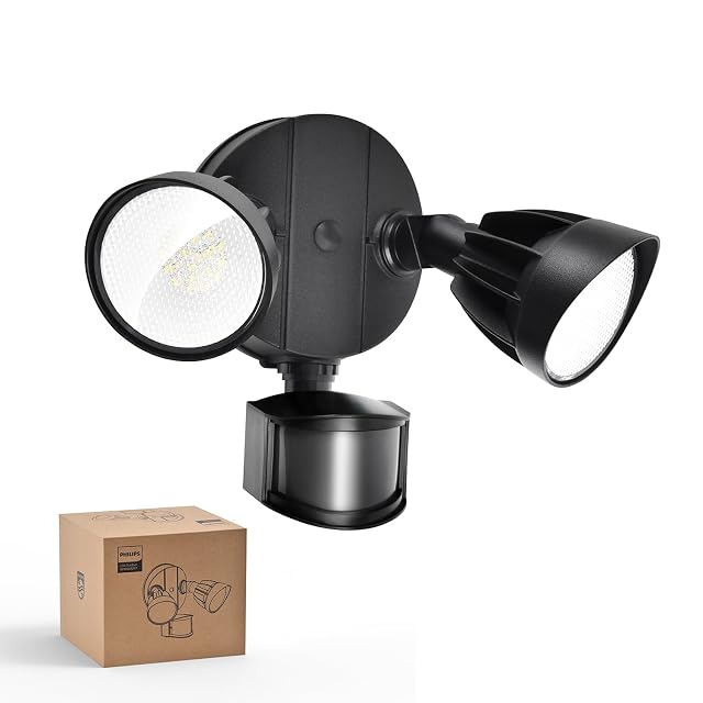 Philips LED floodlight with PIR sensor