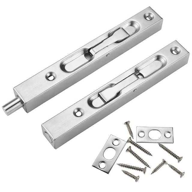 Prmape concealed flush bolt in a door edge