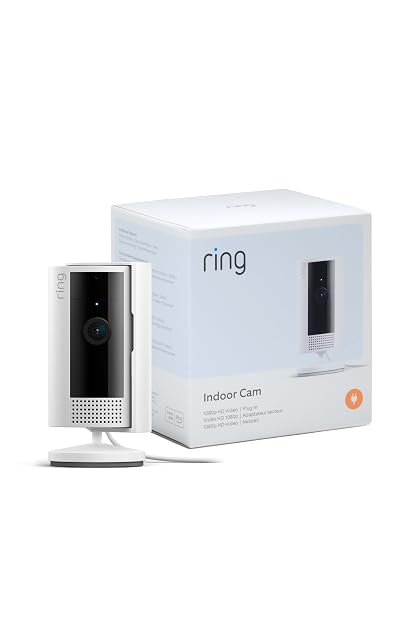 Ring Indoor Cam second generation with its privacy cover open