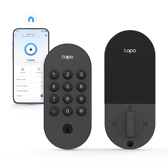 Tapo DL100 smart Wi-Fi deadbolt with backlit tactile keypad
