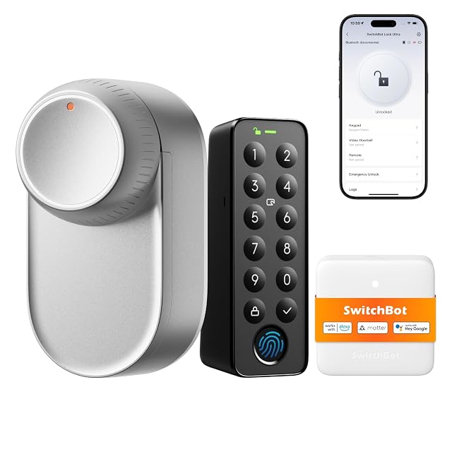 SwitchBot Lock Ultra with touchscreen keypad