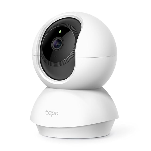 Tapo C200 indoor pan-and-tilt camera on a table