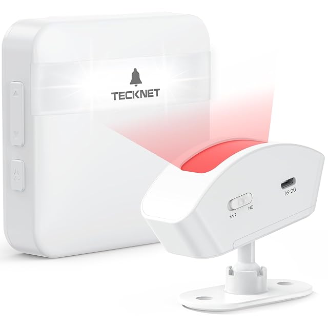 TECKNET driveway motion alarm with indoor receiver