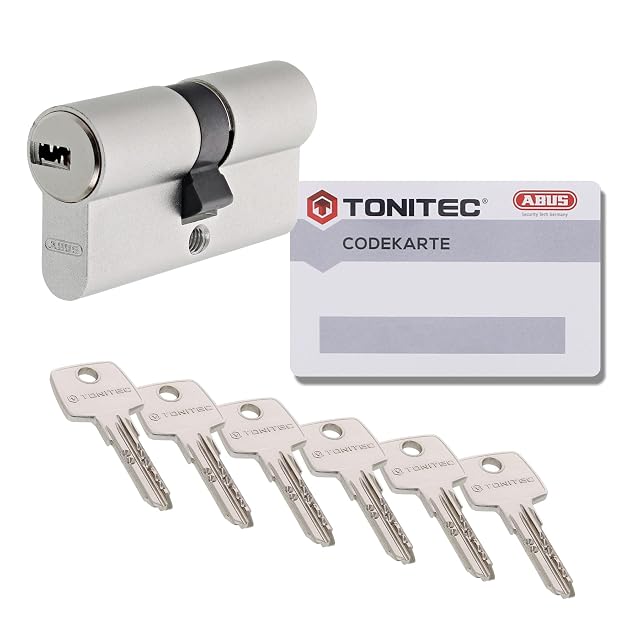 ToniTec TEC440 euro cylinder in anodized finish