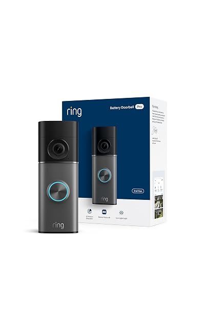 Ring Battery Doorbell 4K Pro with quick release battery pack