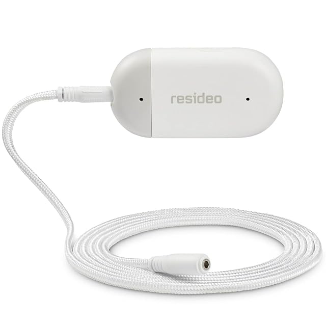 Resideo Wi-Fi water leak and freeze detector with sensing cable