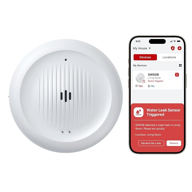 X-Sense Wi-Fi water leak detector and freeze alarm