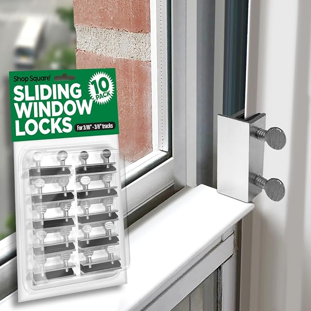 Shop Square adjustable aluminum sliding window stopper with thumb screw